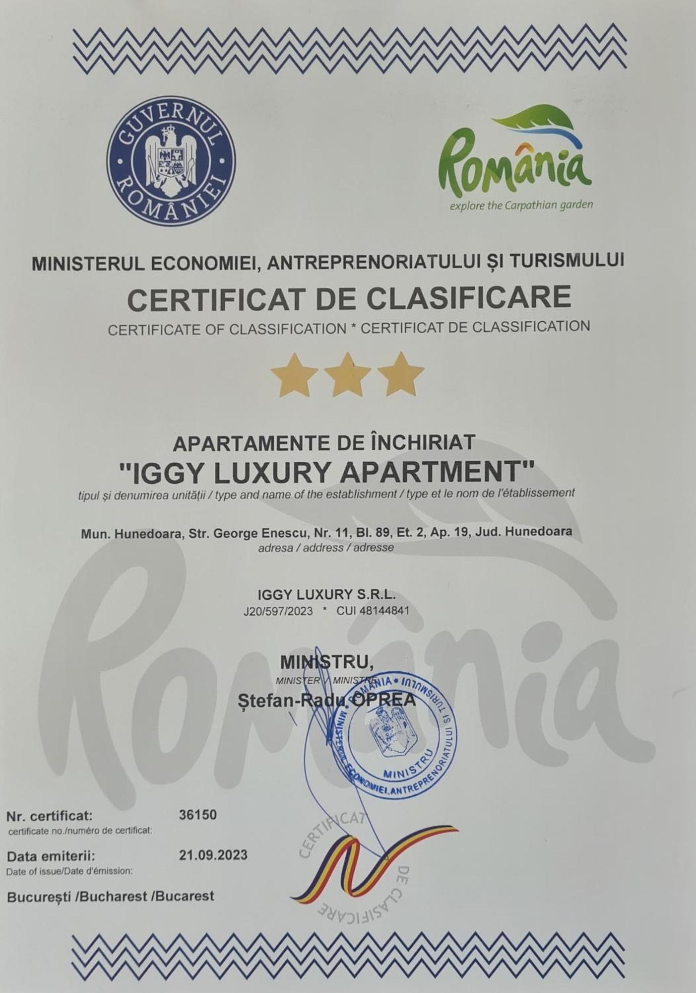 Iggy Luxury Apartment Хунедоара Экстерьер фото